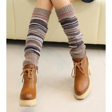 카키색무릎양말