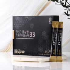 진담인 6년근 홍삼정 더 프리미엄스틱33 고함량 진세노사이드 33mg, 15ml, 30포