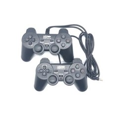 208 USB 유선 게임 컨트롤러 PC 컴퓨터 패드용, 1)Black, 1개
