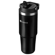 이와이엔 스트로우 보온 보냉 텀블러, 블랙, 900ml, 1개 블랙, 1개, 900ml