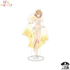 여친 빌리겠습니다 렌탈여친 카노카리 굿즈 웨딩 비키니 아크릴 스탠드 피규어 장식, C, 높이 약 16cm, 1개