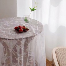 레이스원형테이블보