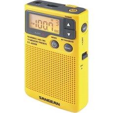 sangean 산진 콤프act Weather 알레 Ale rt 디지털 튜닝 포켓 사이즈 휴대용 AMFM 라디오 내장 스피커 187018