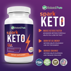 미국정품 스파크 케토 60캡슐 Spark Keto Pills K3 Mineral BHB Ketones Shark Tank, 1개, 60정