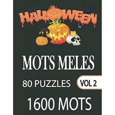 할로윈 meles 단어 : 청소년과 성인을위한 할로윈 게임 책 | 숨겨진 단어 1600 개 | 퍼즐 80 개 | 큰 활, 단일옵션