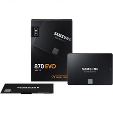 ssd내장하드 드라이브 16TB 8TB 삼성 Samsung SSD 870 EVO 500GB 폼 팩터 2.5 인텔리전트 터보 라이트 마술사 6 소프트웨어 블랙, 1TB