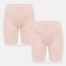 마켓콩 여성 여름 인견 속바지 5부 2p(검정 살색)-여자 학생 치마속바지
