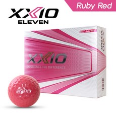 [2020년신제품]던롭 젝시오 XXIO 11 SOFT 일레븐 소프트 3피스 루비레드 골프볼-12알