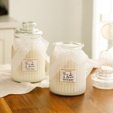 천연 소이캔들 특대용량 향초 1000ml 정성을 담은향초, 화이트자스민&민트