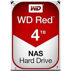 Western Digital WD40EFRX WD Red NAS 하드 드라이브 - 4TB 내장 3.5인치 SATA 6Gb/s 버퍼: 64MB My Cloud EX2 EX4용, 기본 - wdred4tb