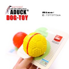 Aduck 강아지 공놀이 장난감 반려견 탱탱볼, 노랑, 2개