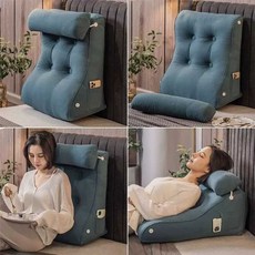 역류방지 베개 다용도 침대 쿠션 역류성식도염 등받이, 치히로샴페인45x55x26(베개포함)