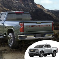 어른킹 리얼 뉴 콜로라도 트렁크 테일게이트 CHEVROLET 쉐보레 레터링 마스크 포인트 로고 데칼 스티커 엠블렘 자동차 랩핑 시트지, 무광레드, 1개