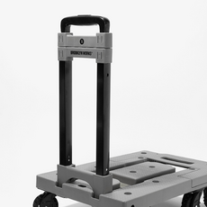 브루클린웍스 핸드 프로카트 커스텀 컬러 저소음 카트 웨건 바퀴 7개 접이식 확장형 수레 핸디형, 카키그레이