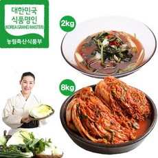 eTV 유정임 명인 포기김치8kg+열무물김치2kg(총10kg), 1