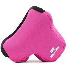 MegaGear Canon EOS M100 M200 (15-45mm) 초경량 네오프렌 카메라 케이스 Carabiner 포함-핫 핑크-MG132, Hot Pink_One Size, Hot Pink