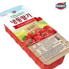 동서 리치스 밸리 냉동 가당딸기 1kg X 5개 아이스박스 무료 딸기퓨레 스무디