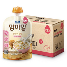 맘마밀 안심 이유식, 0 12개월 가리비와 두부, 100g, 40개 - 맘마밀가리비