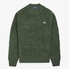 [본사정품] 프레드페리 [Authentic] Textured Crew Neck Sweater(408)