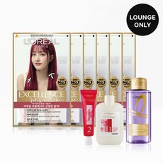 엑셀랑스 파리지앵 시크 염색약 6개엑셀랑스 2종 키트 브라운30ml 두피 샴푸 100ml 증정, 7.35호 샌드베이지X6개