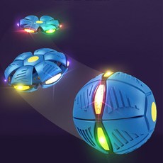 플라잉 LED 디스크 볼 캐치볼 원반던지기 (색상랜덤), LED 디스크볼