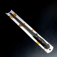 길이가 긴 커트라인 빵칼 빵커팅나이프1P, 검정손잡이