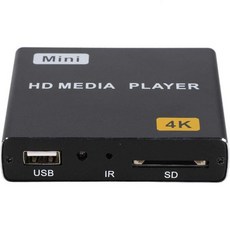 디지털 미디어 플레이어 4K FullHD 홈 뮤직 비디오 AV 출력 USB SSPDIF 지원 TF 카드 리모컨 포함 100240V.us, us - 풀hd미디어플레이어