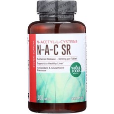 직구 홀 푸드 마켓 NAC SR 600mg 100카운트, 수량, 상세참조