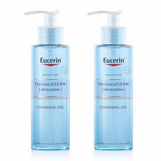 유세린 더머토 클린 하이알루론 클렌징 젤 Eucerin Dermato CLEAN Cleansing Gel 민감 피부 워시 200ml 2팩