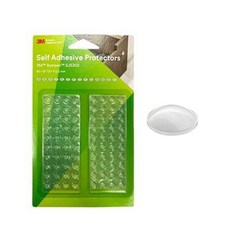 3M 범폰 미끄럼방지 패드 7.9 x2.2mm 80개입 가구 소음방지 고무발, 80개