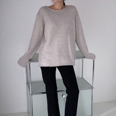 (모헤어니트)은은한 색감이 이쁜 답비 라운드 니트