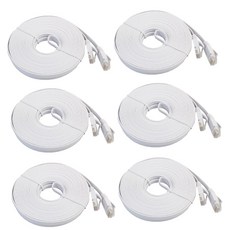 STK6Pieces Cat6 RJ45 UTP 이더넷 네트워크 패치 케이블 커넥터 Lan Wire 25ft, 1개