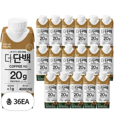 더단백 드링크 커피 A 드링크믹스 RTD, 36개, 250ml
