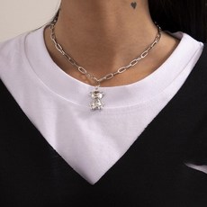 24k곰돌이팬던트