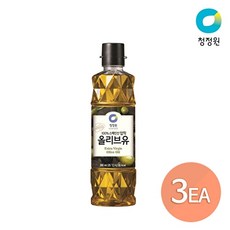 청정원 엑스트라버진 올리브유, 500ml, 3개