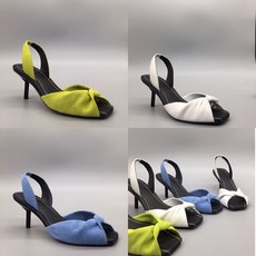 통가죽 페디큐어 송치 면 삼색 스틸레토힐 여자 슈즈