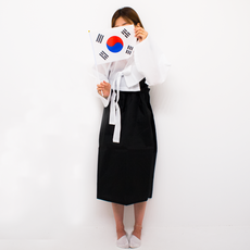 새로퀸즈 미니태극기(10개입) 27X20 천수기 미니깃발 응원깃발 국기 손태극기, 태극천수기(10개입)
