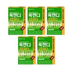 롯데웰푸드 목캔디 제로 허브민트 38g 10개