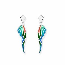 TUMBIKO - Feathers Silver 925 Earrings - Gift Ready - Handmade/524070