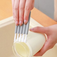 PK글로벌 물병 텀블러 뚜껑 틈새 설거지 세척솔, 3개, 그레이