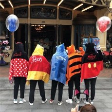 어린이 아동 유아 키즈 미키미니 스디치 성인 가운 후드 목욕가운 캐릭터 타월 비치웨어