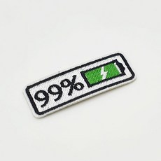 의류 패치 와펜 열접착 자수 가방 배터리 99%, 본상품선택