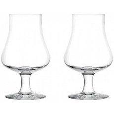 Brilliant-Highland Tasting and Nosing Scotch Glass on a Short Stem 6.75oz. (개별 선물 상자 2 개 세트) : 스니 프터