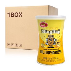 [BIGHAND] 머거본 허니버터 아몬드 캔 (130gX24EA) 1Box, 130g, 1박스