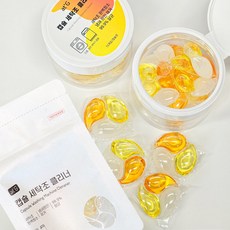 at'G9 캡슐 세탁조 클리너 / 삼성 LG 통돌이 드럼 세탁기 청소 세제 세탁기통 세정제 / 곰팡이 살균 물때 냄새 제거 / 플로럴 머스크 향, 2개, 90g