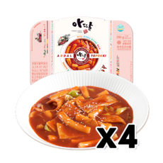 아딸 고추장국물떡뽀끼 즉석간편떡볶이 295g x 4개