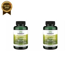 Swanson 풀 스펙트럼 세인트 존스 워트 포지티브 무드 감성 웰니스 375mg/240캡-2PAK