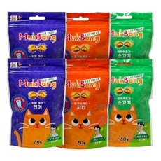먹방 캣트릿 80g 6개 가수분해 연어 치킨 소고기 장기능개선 눈물개선 면역개선 알러지케어 고양이간식 먹방캣트릿 연어2 소고기2 치킨2