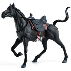 라푸유 말 액션피겨 구체관절피규어 자유롭게 움직이는 horse 캐릭터 구체관절인형 흑기사 말액션피규어 홀스 시리즈 액션피규어, 구렁말, 1개, 140mm