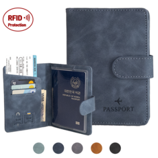 에버니즈 RFID차단 여권케이스 투명커버 세트